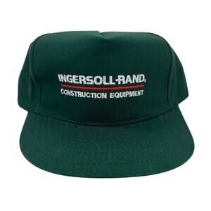 Vintage Ingersoll-Rand Construction Equipment Embroidered Snapback Hat Cap
